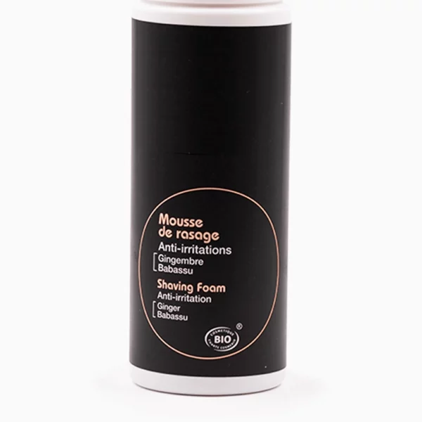 étiquette produit cosmétique mousse à raser3