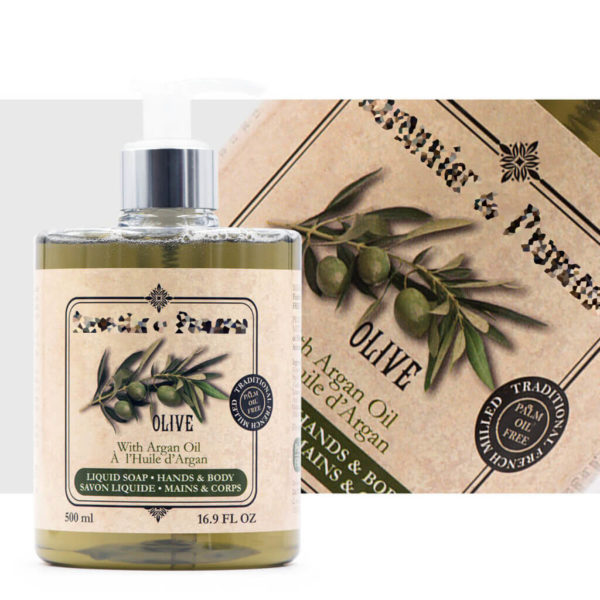 étiquette produit cosmétique olive